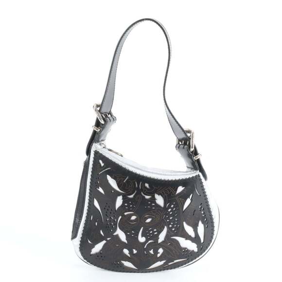 FENDI Black Leather Shoulder Bag